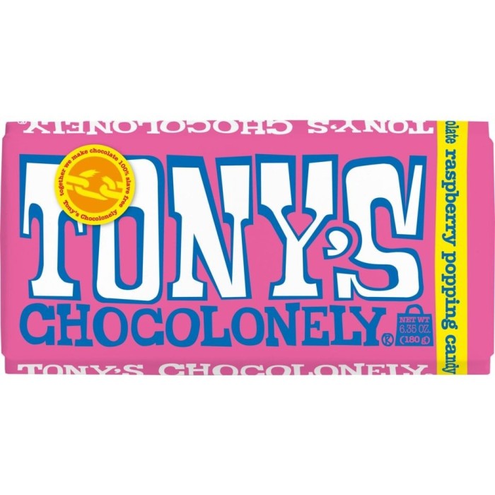 TONY'S | Λευκή Σοκολάτα Raspberry 180g