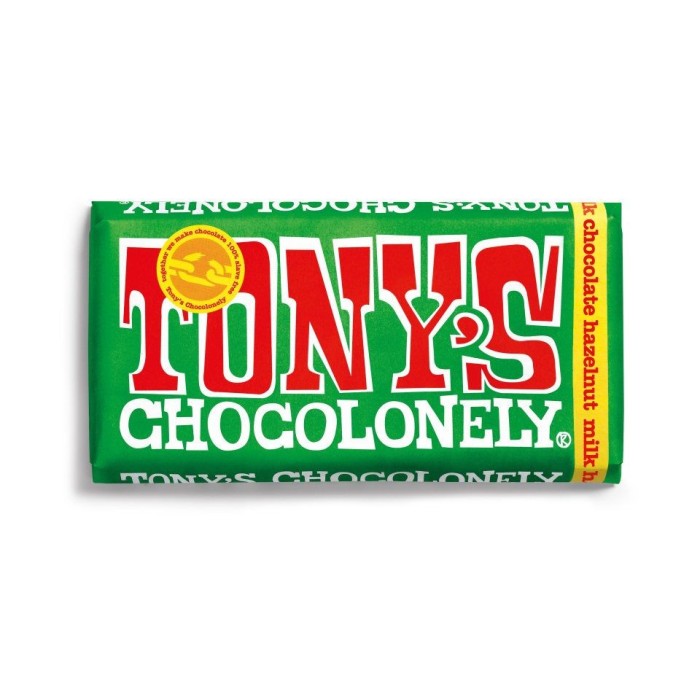 TONY'S | Σοκολάτα Γάλακτος με Φουντούκι 180g