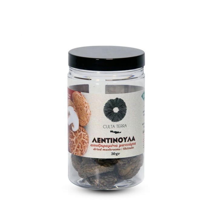 Αποξηραμένη ολόκληρη Λεντινούλα - Shiitake 30gr  Culta Terra